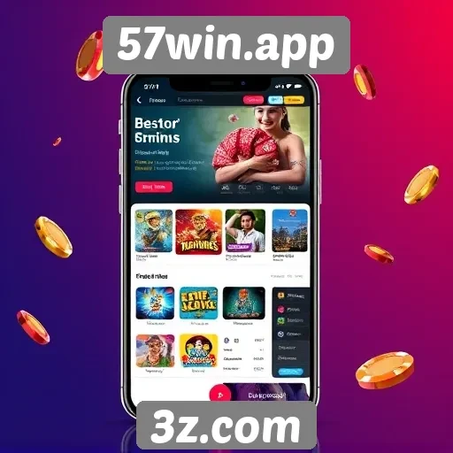 Análise da interface do usuário do site 57win.app